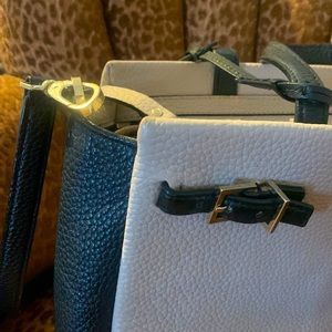 Kate Spade top handle with shoulder strap tan/black bag